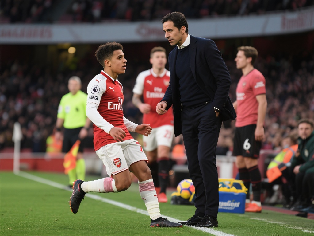 以对阵某强队的比赛为例，阿尔特塔在首发阵